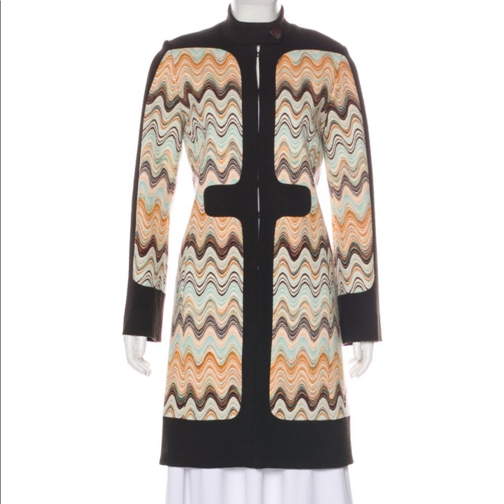 Missoni wool knee-length coat